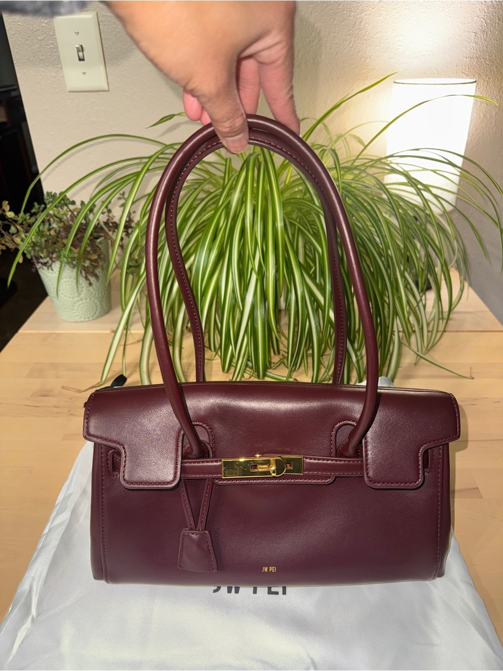JW PEI Yara Shoulder Bag in Burgundy